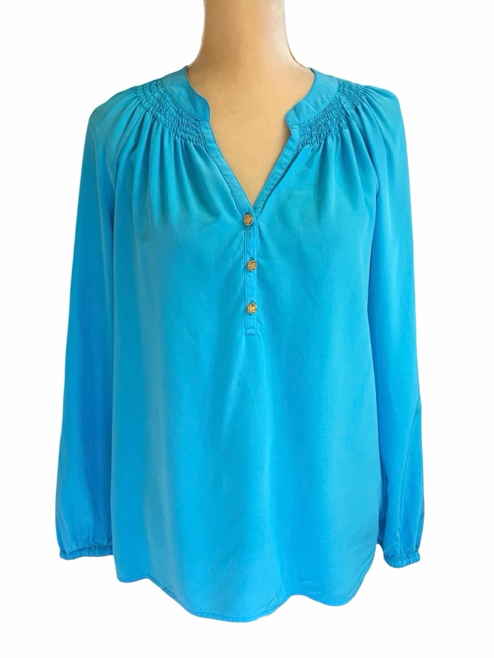 Lilly Pulitzer Elsa Silk Top Medium - Picture 2 of 10